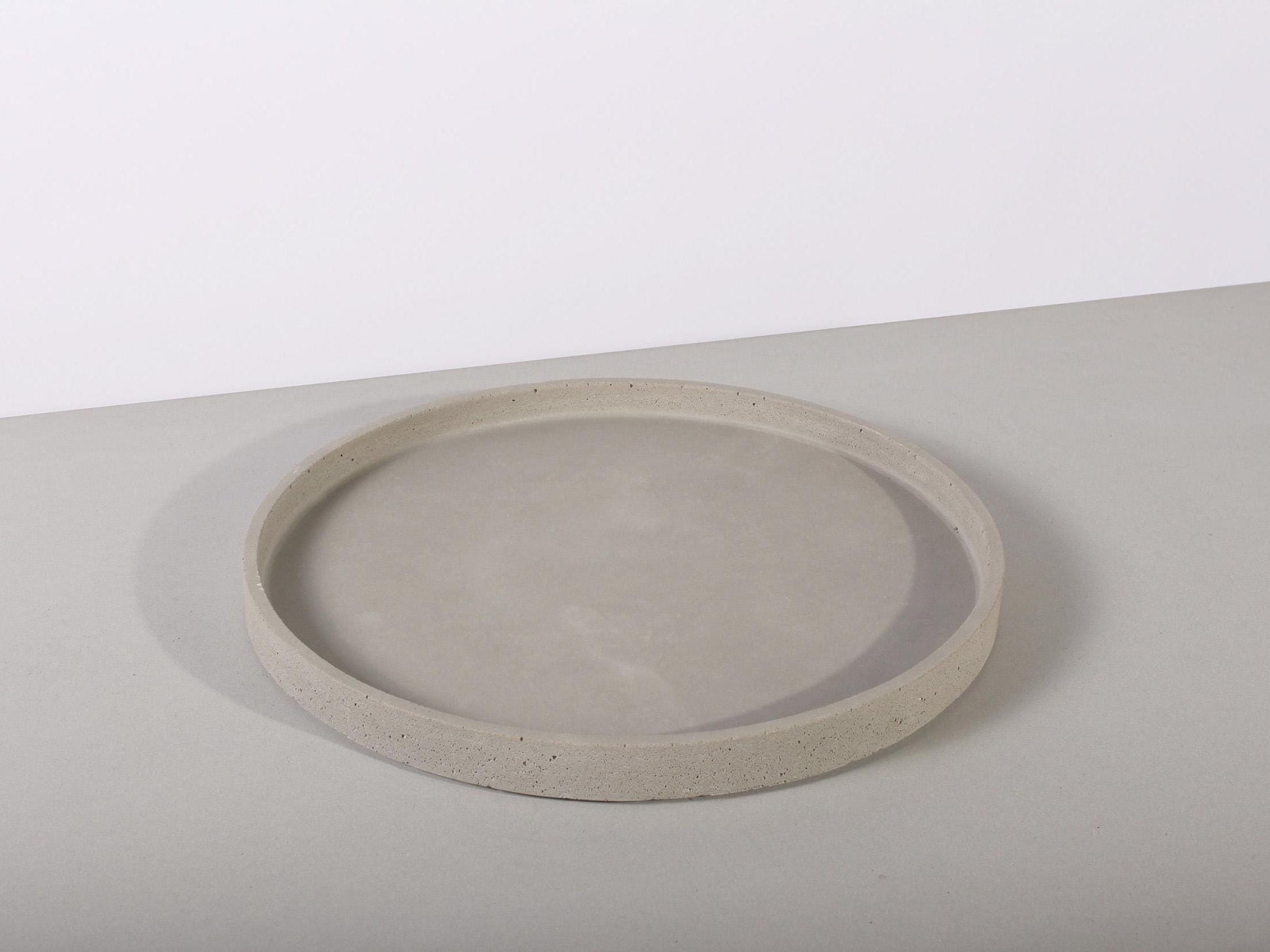 grey concrete tray