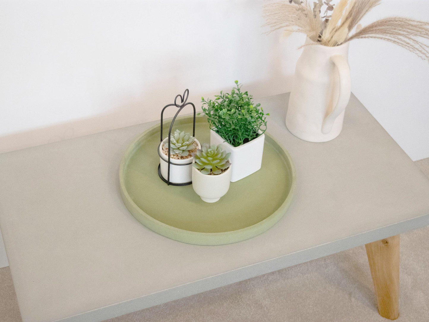 concrete decorative tray