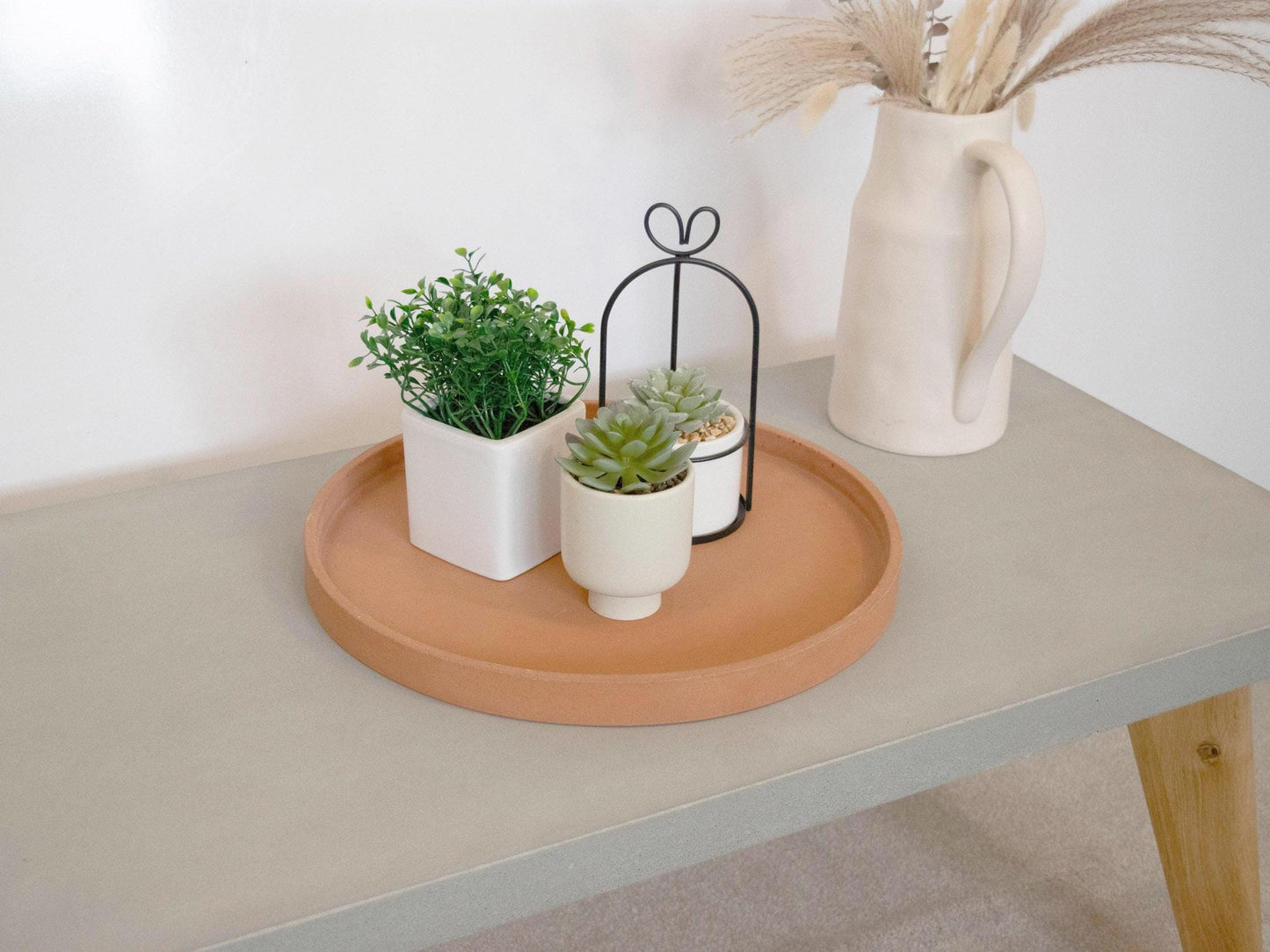 extra large round ottoman tray