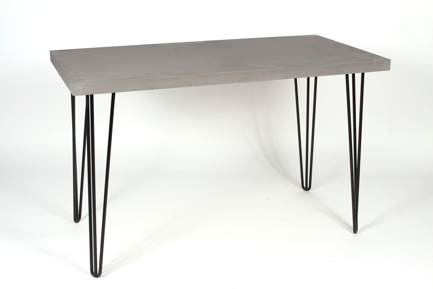 Cement table hairpin legs