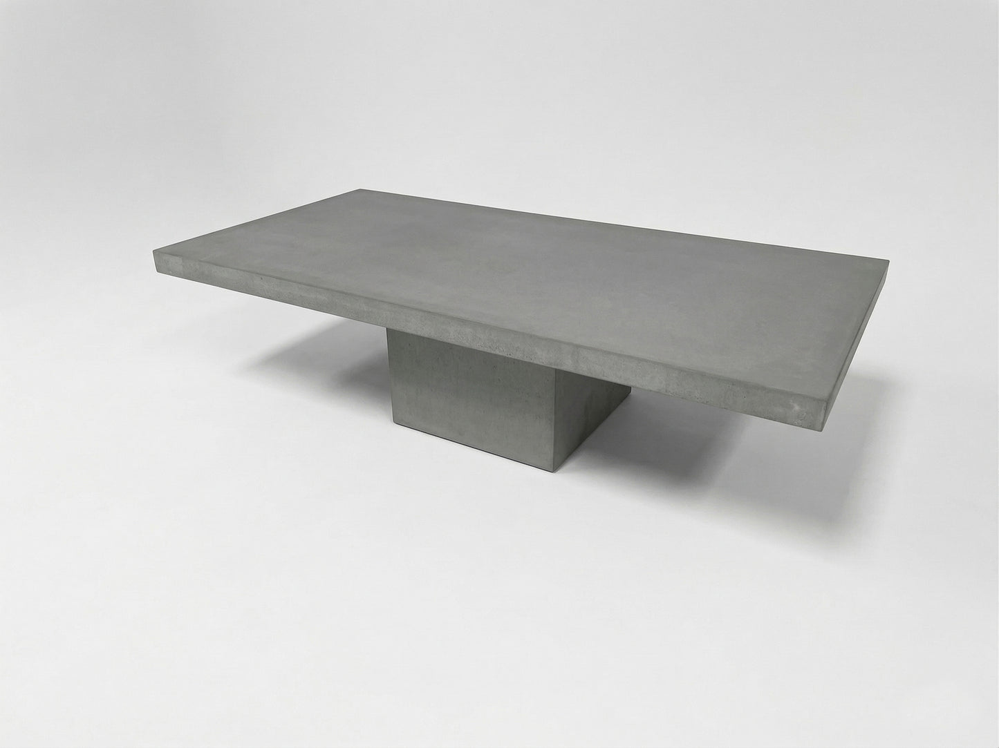 Handcrafted Concrete Coffee Table | Concrete Plinth Base