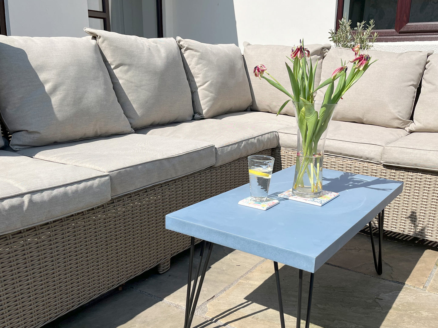 Colourful Outdoor Concrete Tables | Collection