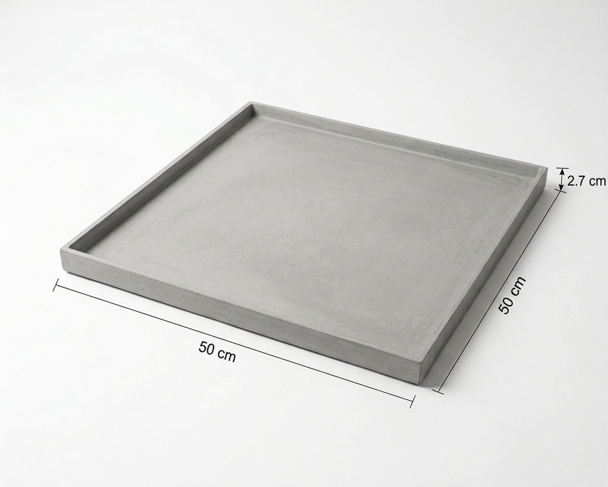 The Grand Festive Centerpiece Tray | 50cm x 50cm Concrete Christmas Table Tray
