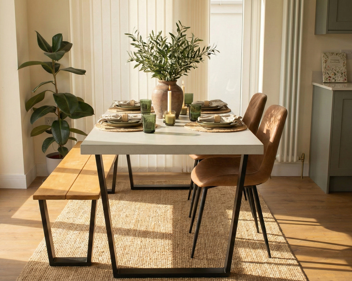Concrete Dining Table | Portland Grey