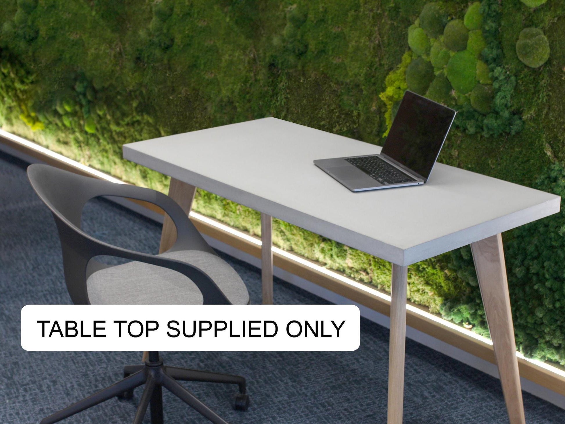 Grey  Concrete Table Top with legs