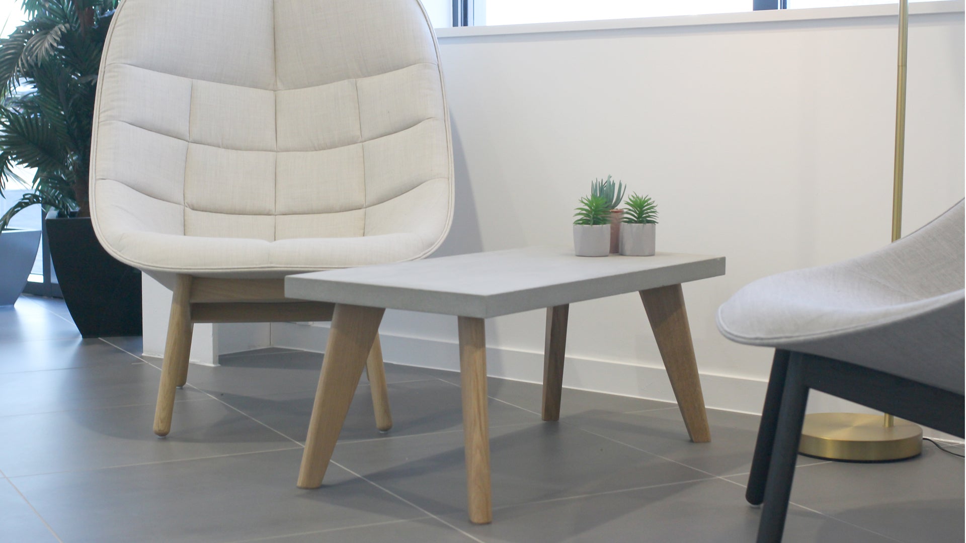 concrete coffee table