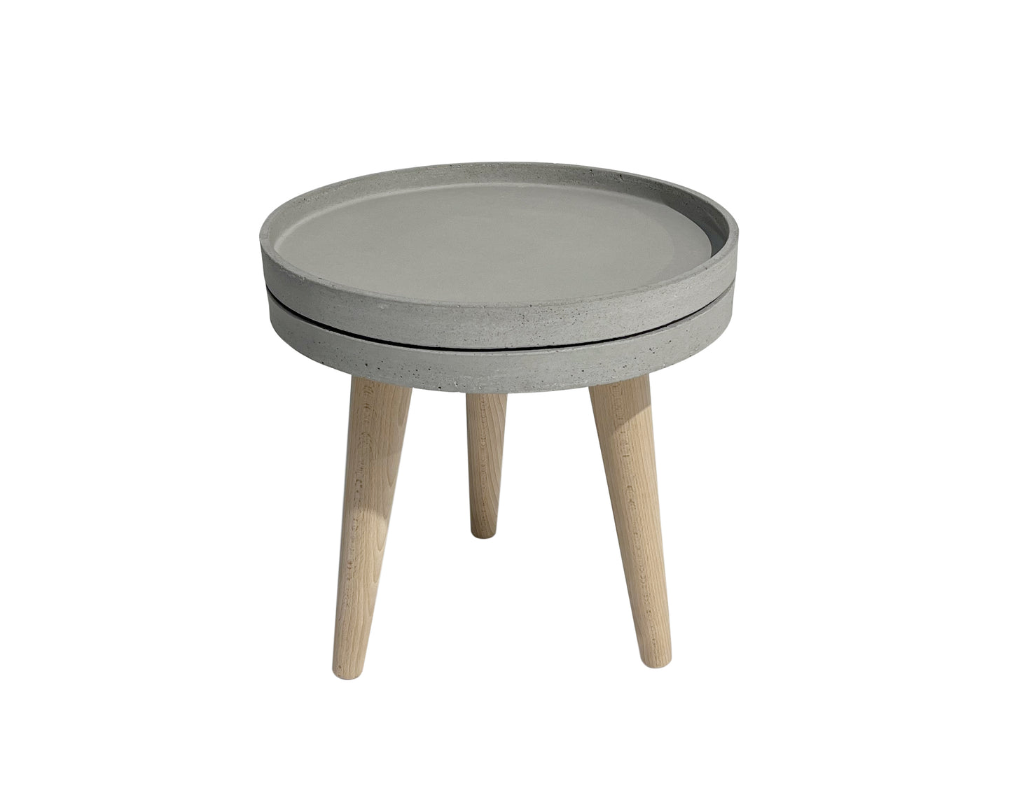 Concrete Tray Side Table  | Round | 3 Heights