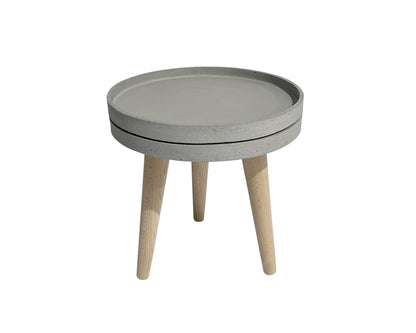 Concrete Tray Side Table  | Round | 3 Heights