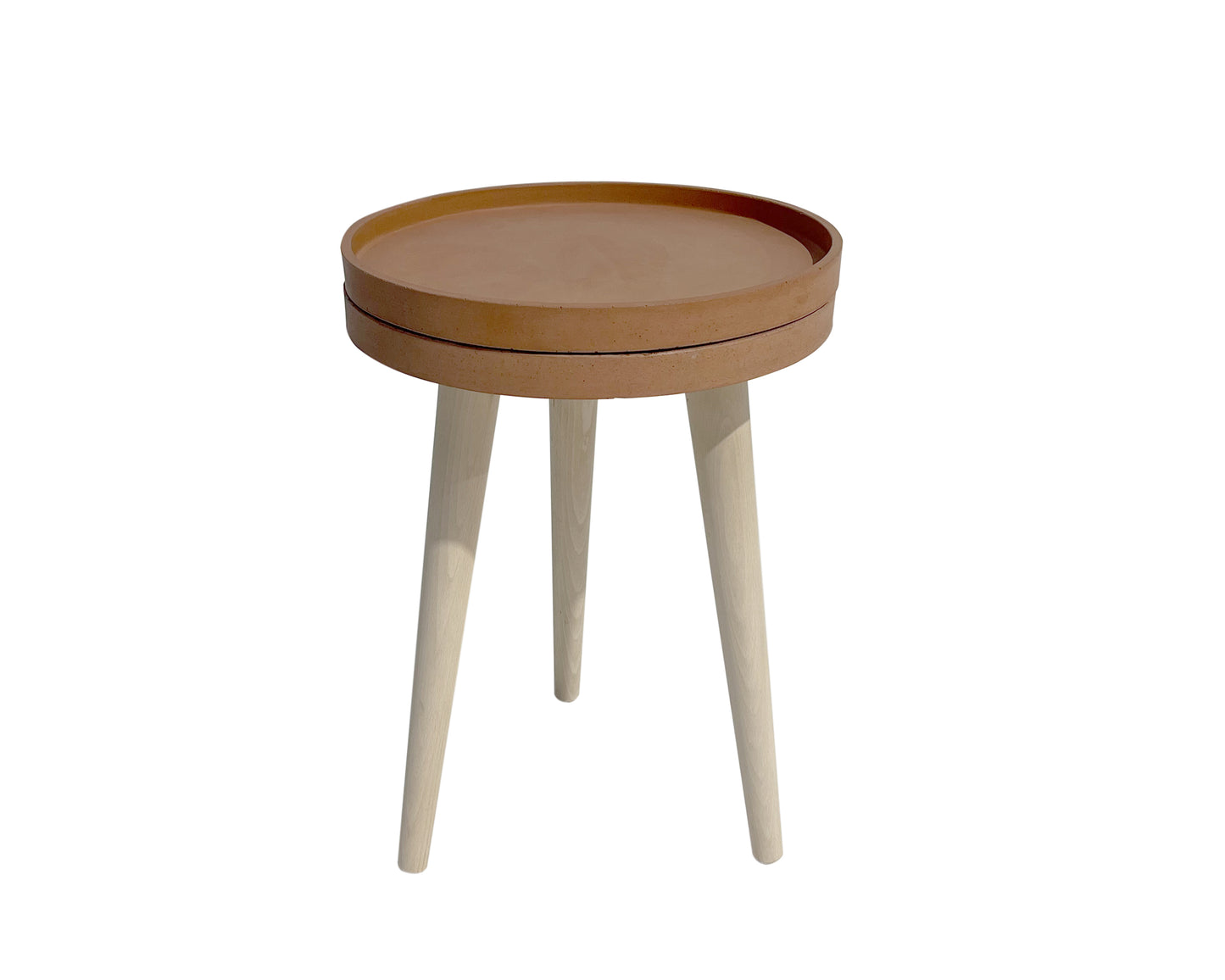 Concrete Tray Side Table  | Round | 3 Heights