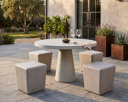 Solid Concrete Stool & Seating | Indoor & Outdoor | MassWorks
