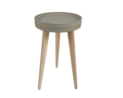 Concrete Tray Side Table  | Round