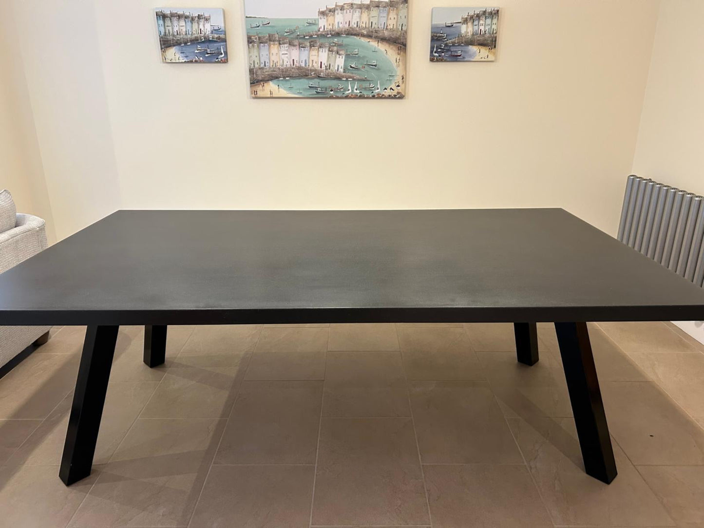 Large Polished Concrete Dining Table | Bespoke