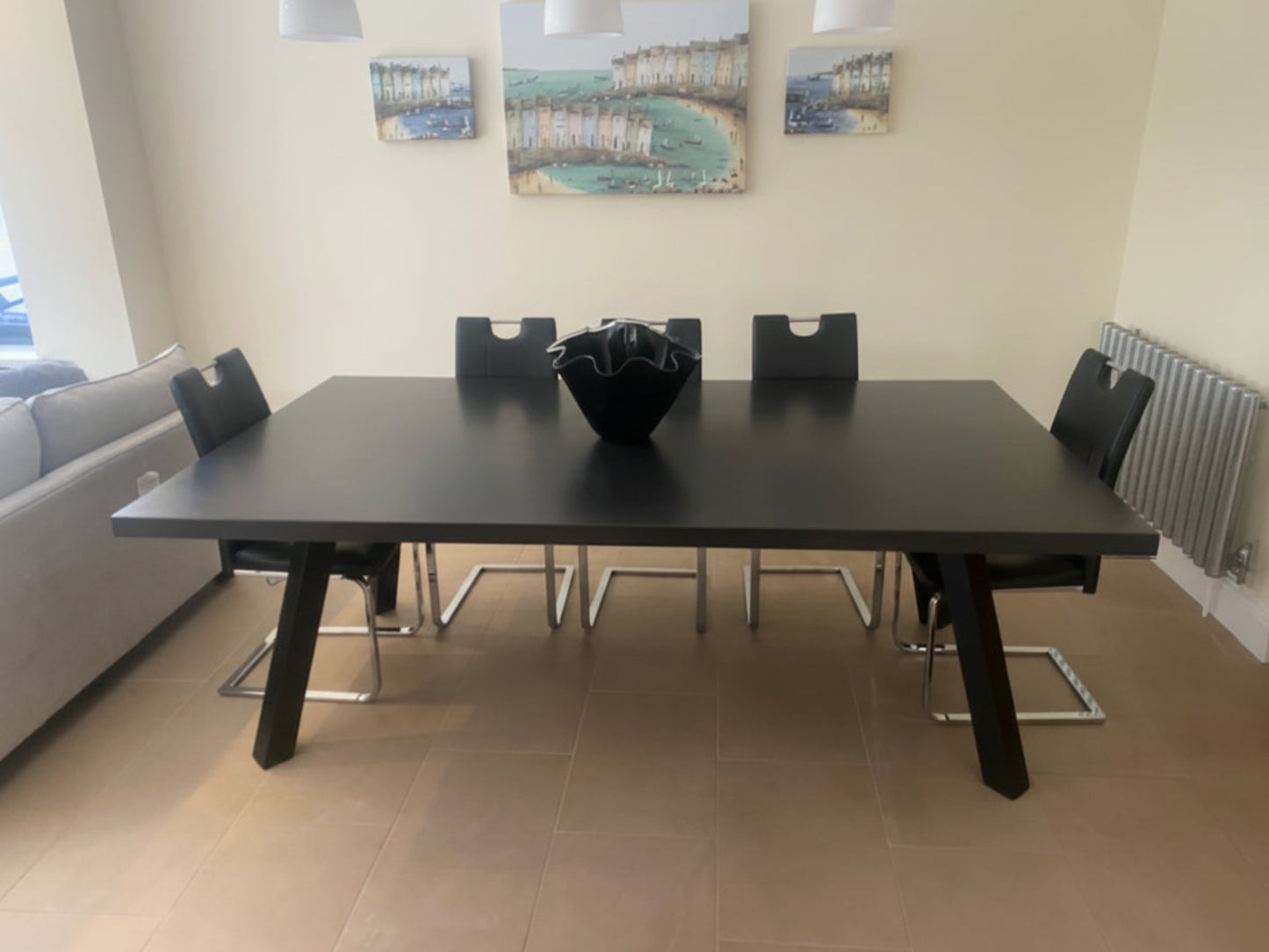 Large Polished Concrete Dining Table | Bespoke