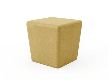 yellow stool on a white background