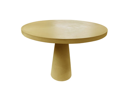 outdoor colourful concrete table yellow