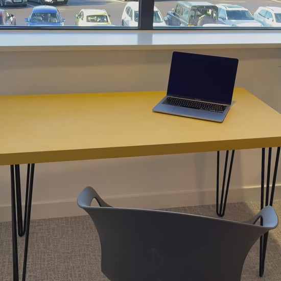 home office concrete table video