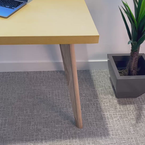 Concrete computer desk