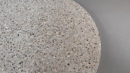 GRC Terrazzo Round Table Tops | Worktops | Grey Amber