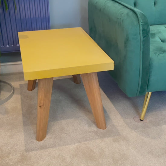 video of concrete coffee table